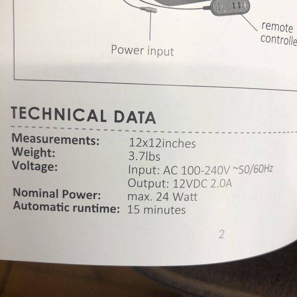 Snailax 2-in-1 Shiatsu Foot and Back Heat Massager SL-522S New Open Box - Picture 15 of 16